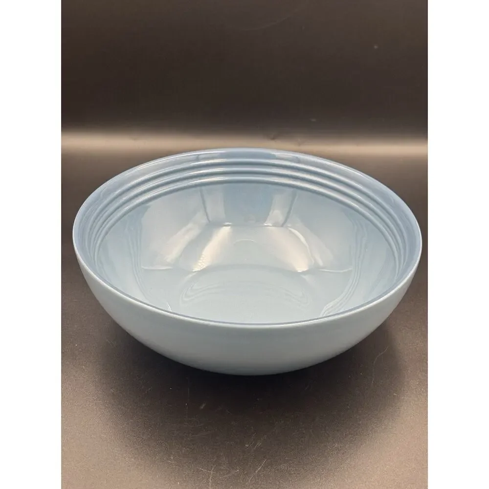 Le Creuset Chambray Blue 24cm 9 3/8” Stoneware Serving Bowl 2.2L NWT